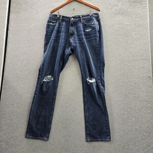 Abercrombie & Fitch Men Jeans 34X32 Blue Denim Langdon Slim 31" Inseam